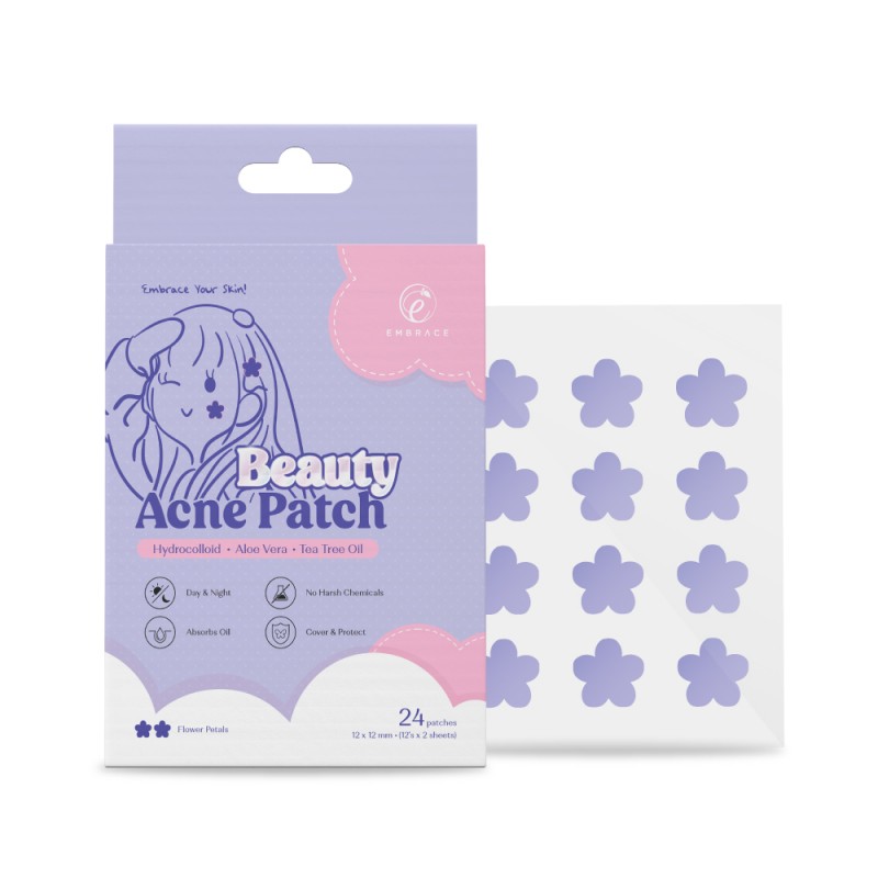 EMBRACE Beauty Acne Patch 12's X 2 - Flower Petals Pimple Patch, Patch Jerawat, Patch Acne, Ance Patch, 痘痘贴