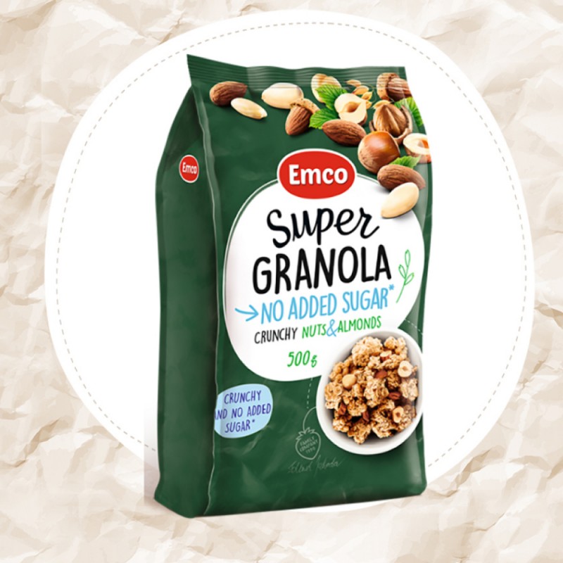 EMCO Premium Granola Sugar Free Nut & Almond 500g Snack Halal, Kekacang, Keropok, Snacks, Kudap Kudap, 零食