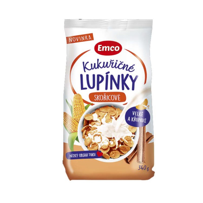 EMCO Cinnamon Cornflakes 375g for Cereal, Cornflake, Cereal Breakfast, Cornflakes Crunchy, Snacks