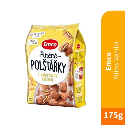 EMCO Pillow Biscuit Vanilla 175g Biskut Bantal, Snack Halal, Keropok, Jajan, Makanan Ringan, 零食