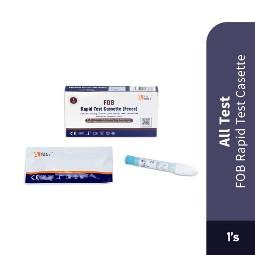 ALLTEST FOB Rapid Teset Casette 1 Test Kit, Bowel Fob Home Test Kit