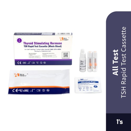 ALLTEST Thyroid Stimulating Hormone Rapid Test Casette 1 Test Kit for Thyroid Test, Hypothyroidism