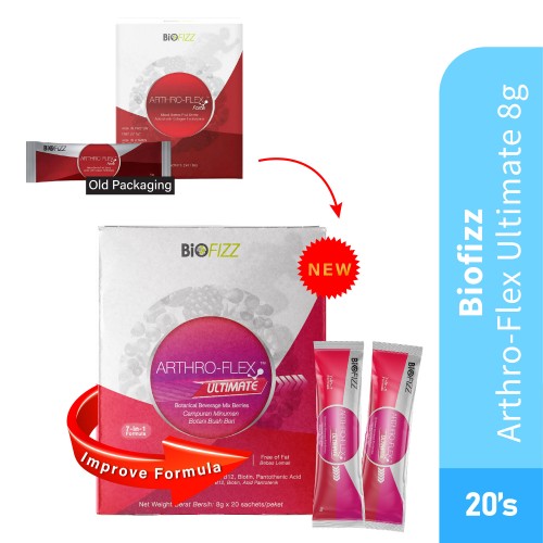 BIOFIZZ Artho-Flex Ultimate 8g X 20's for Joint Supplement, Bone Supplement, Ubat Sendi