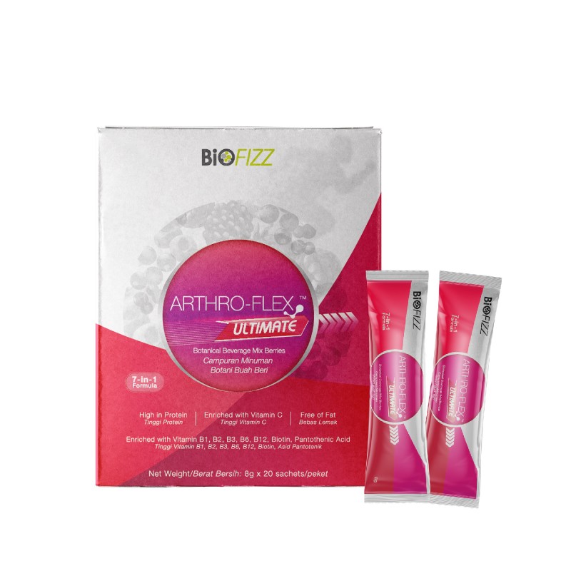 BIOFIZZ Artho-Flex Ultimate 8g X 20's for Joint Supplement, Bone Supplement, Ubat Sendi
