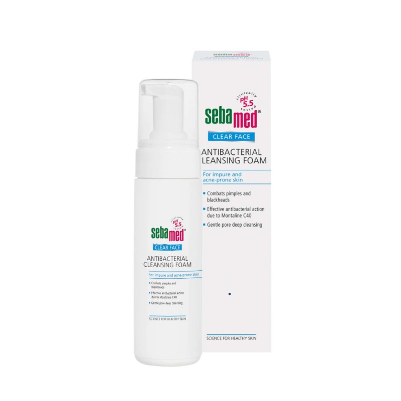 SEBAMED ANTIBACTERIAL CLEANSING FOAM 150ML (IMPURE AND ACNE-PRONE SKIN)