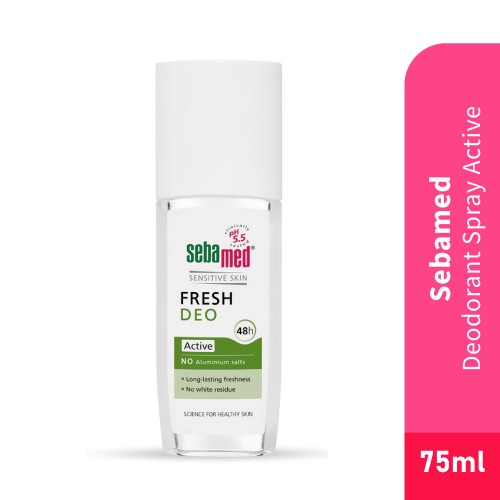 SEBAMED Deodarant Spray Active 75ml Spray Deodorant, Pewangi Ketiak, Ketiak Wangi Deodorant, 除臭剂
