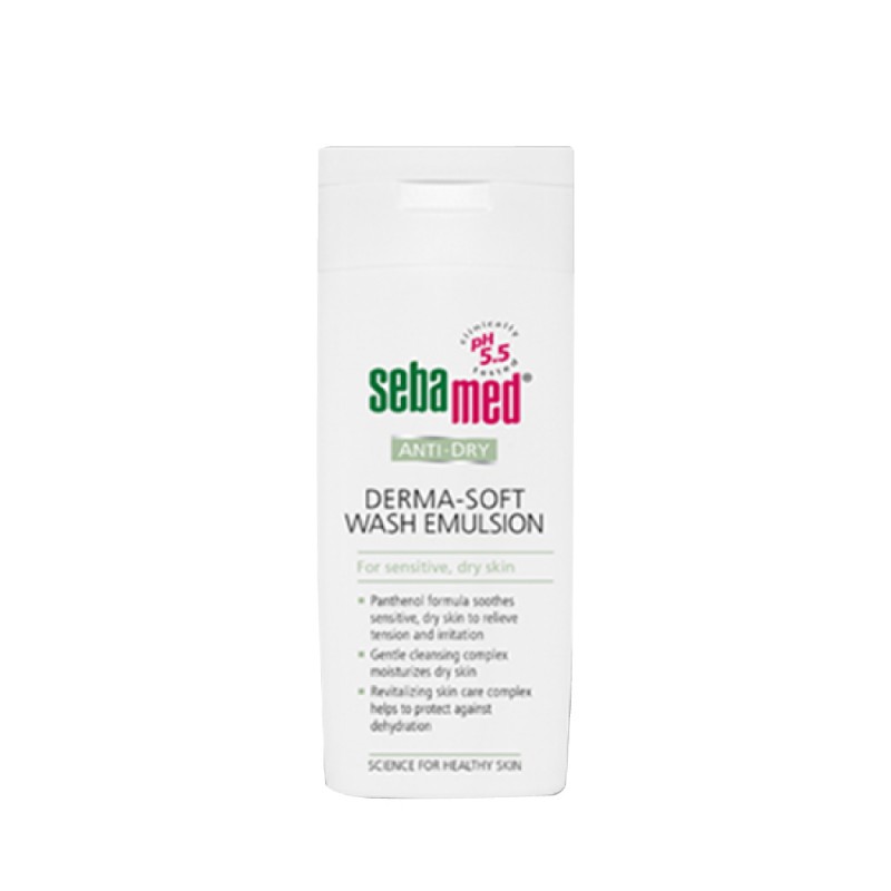 SEBAMED Anti Dry Derma Soft Wash Emulsion 200ml Sabun Badan, Sabun Mandi, Body Wash, Sabun Muka