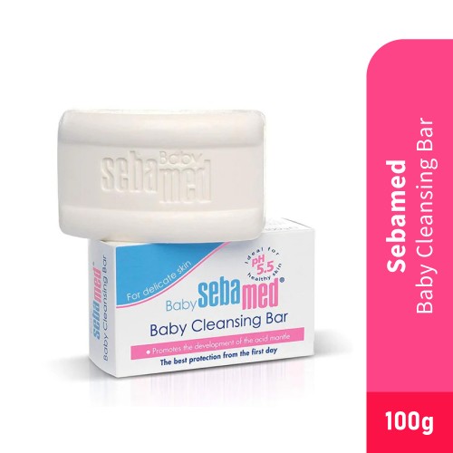 SEBAMED Baby Cleansing Bar 100g for Sabun Badan, Body Wash, Sabun Buku, Sabun Mandi, Sabun Baby