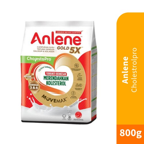 ANLENE Cholestopro 800g with Plant Sterol for Cholesterol, High Protein Milk, Susu Dewasa, Adult Milk