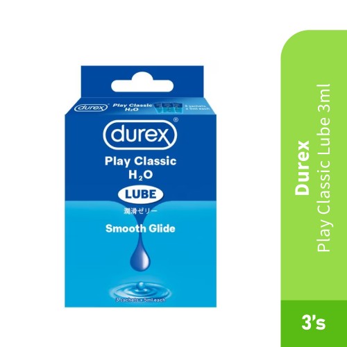 DUREX Lubricant Classic Lube 5ml 3's Durex Pelincir Lubricant, Lubricant Pelincir