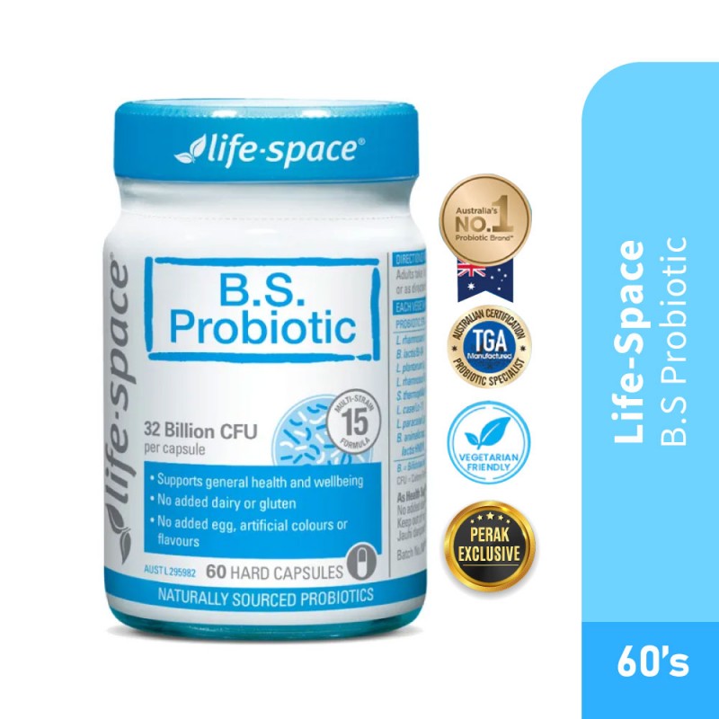 LIFE SPACE Bs Probiotic 60's Broad Spectrum Probiotic, Probiotic Supplement, Probiotics, Lifespace, 益生菌