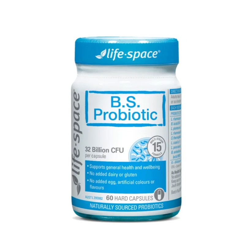 LIFE SPACE Bs Probiotic 60's Broad Spectrum Probiotic, Probiotic Supplement, Probiotics, Lifespace, 益生菌