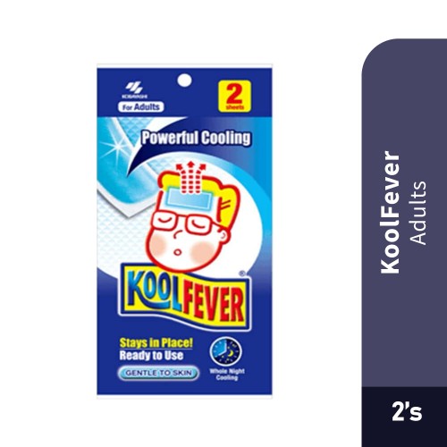 Kool Fever Adult 2's Fever Patch, Cooling Patch, Cool Fever, Ubat Demam
