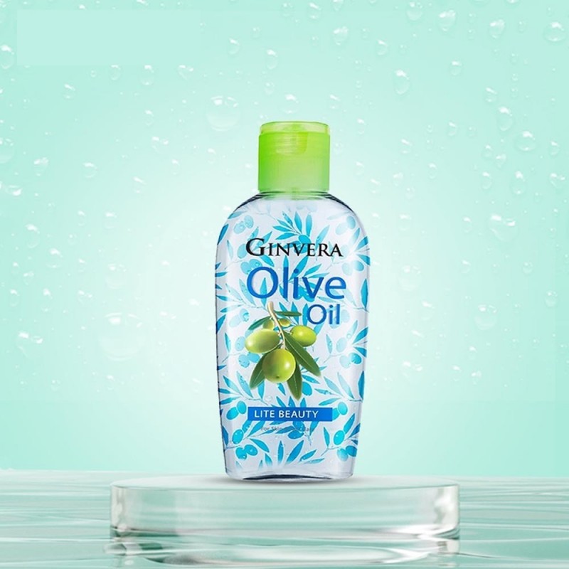 GINVERA Lite Beauty Olive Oil 75ml, MInyak Zaitun Original, Olive Oil Extra Virgin, Pure Olive Oil