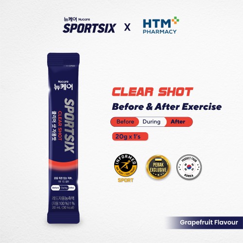 SPORTSIX Clear Shot 20ml for Anti Cramp, Cramp Relief, Energy Gel, Sport Gel