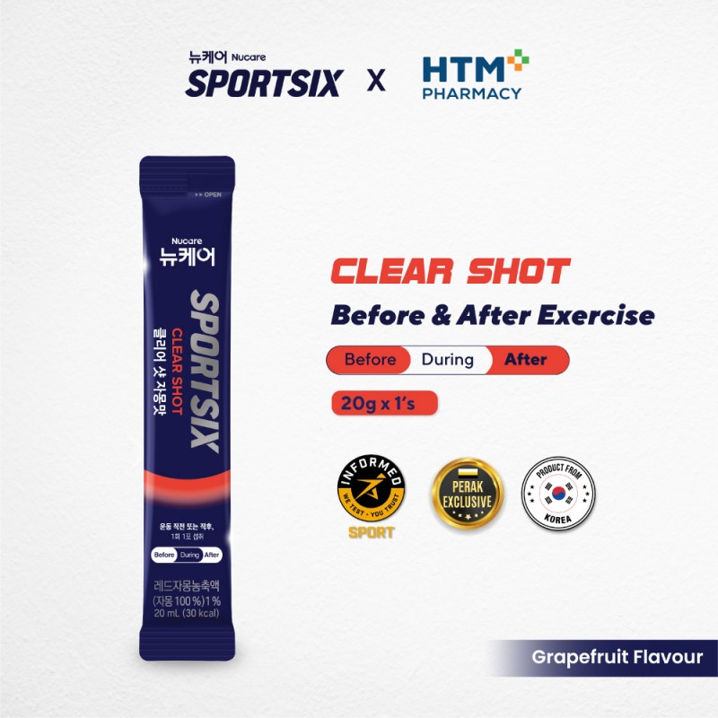 SPORTSIX Clear Shot 20ml for Anti Cramp, Cramp Relief, Energy Gel, Sport Gel