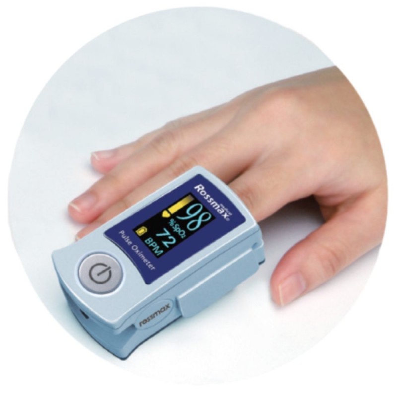 ROSSMAX Fingertip Pulse Oximeter SB220 - SpO2, Pulse Rate Monitoring, Oxygen Meter