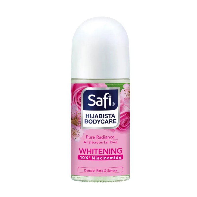 SAFI Antibacterial Deo Roll On 50ml - Pure Radiance Deodorant Safi, Ketiak Wangi Deodorant