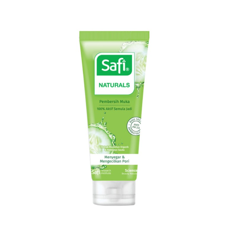 SAFI Natural Facial Cleanser 50g - Refreshing & Pore Thightening for Face Wash, Pencuci Muka Safi