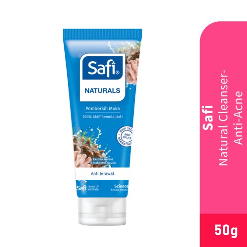 SAFI Natural Facial Cleanser 50g - Anti Acne (Gamat) for Face Wash, Pencuci Muka Safi