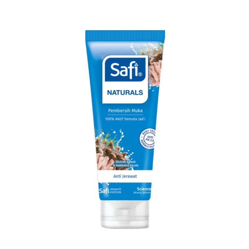 SAFI Natural Facial Cleanser 50g - Anti Acne (Gamat) for Face Wash, Pencuci Muka Safi