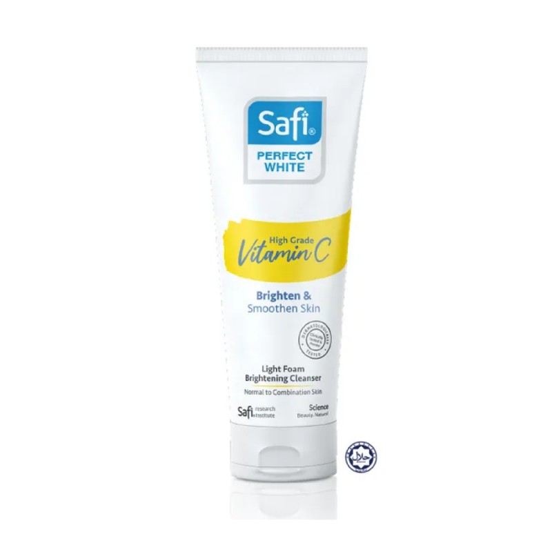 SAFI Perfect White 3x Vitamin C Facial Cleanser 100g - Light Cleanser for Face Wash, Pencuci Muka