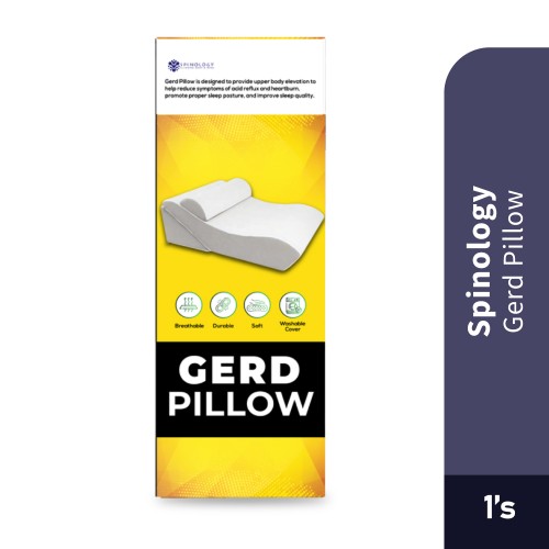 Spinology Gerd Pillow for Bantal Gerd, Bantal Tidur, Ergonomic Pillow, Sleeping Pillow