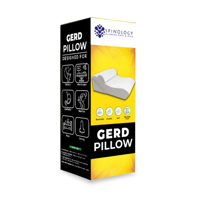 Spinology Gerd Pillow for Bantal Gerd, Bantal Tidur, Ergonomic Pillow, Sleeping Pillow