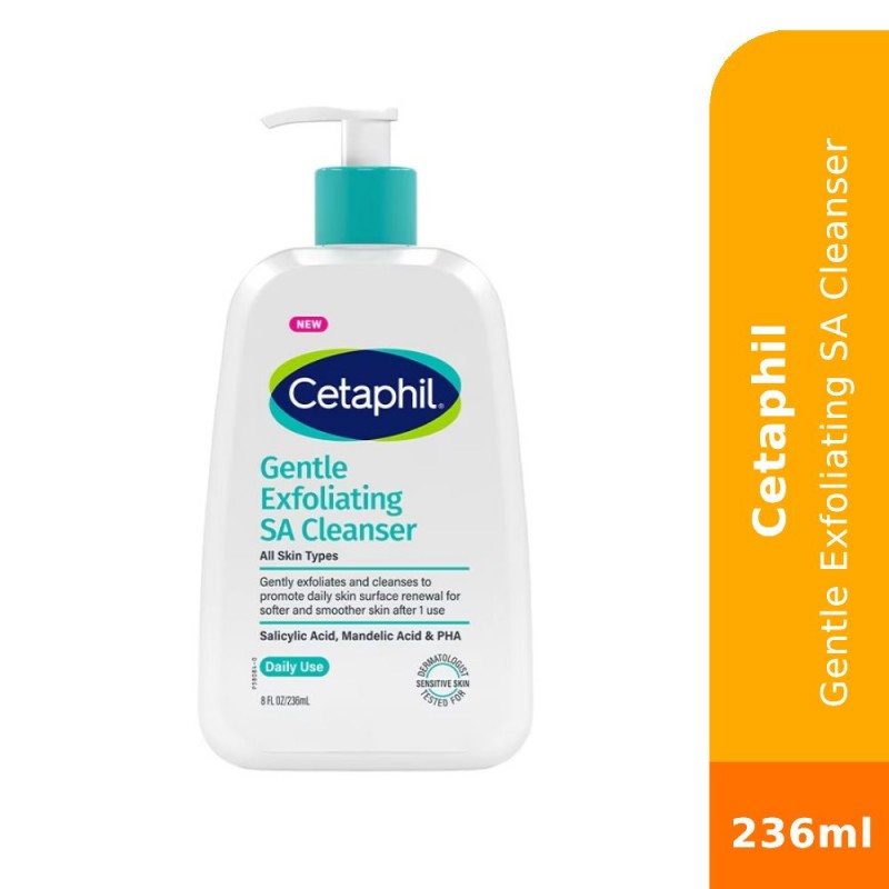 CETAPHIL Gentle Exfoliating Salicylic Acid Cleanser 236ml Cetaphil Cleanser, Face Wash, Face Cleanser