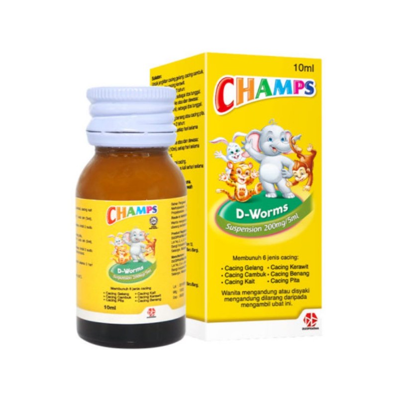 CHAMPS D-Worms Suspension 10ml for Deworming