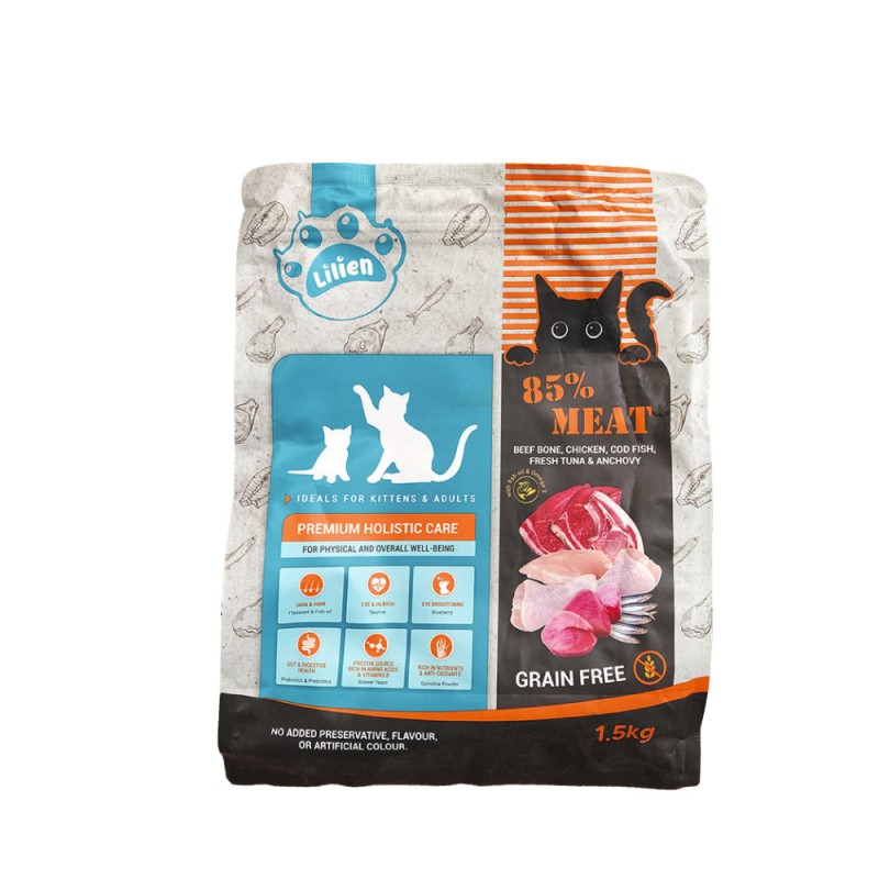 LILIEN Premium Holistic Care Cat Food 1.5kg for Makanan Kucing, Barang Kucing, Cat Snack, 猫粮