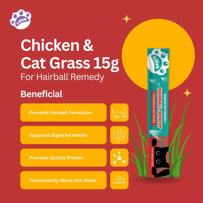 LILIEN Creamy Cat Treat (Tuna/Salmon/Chicken) 1's for Makanan Kucing, Cat Snack, 猫粮