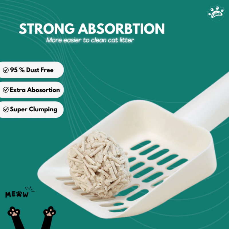 LILIEN Cat Tofu Litter 6L/1.6kg for Pasir Kucing, Cat Litter Tofu, 猫砂 - (Milk/ Lavender/ Charcoal)