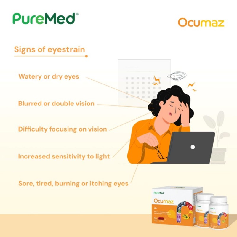 PUREMED Ocumaz 30's X 2 with Lutein, Astxanthin, Eye Supplement