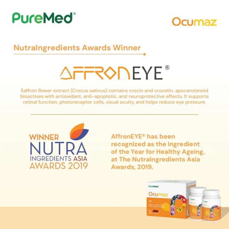 PUREMED Ocumaz 30's X 2 with Lutein, Astxanthin, Eye Supplement