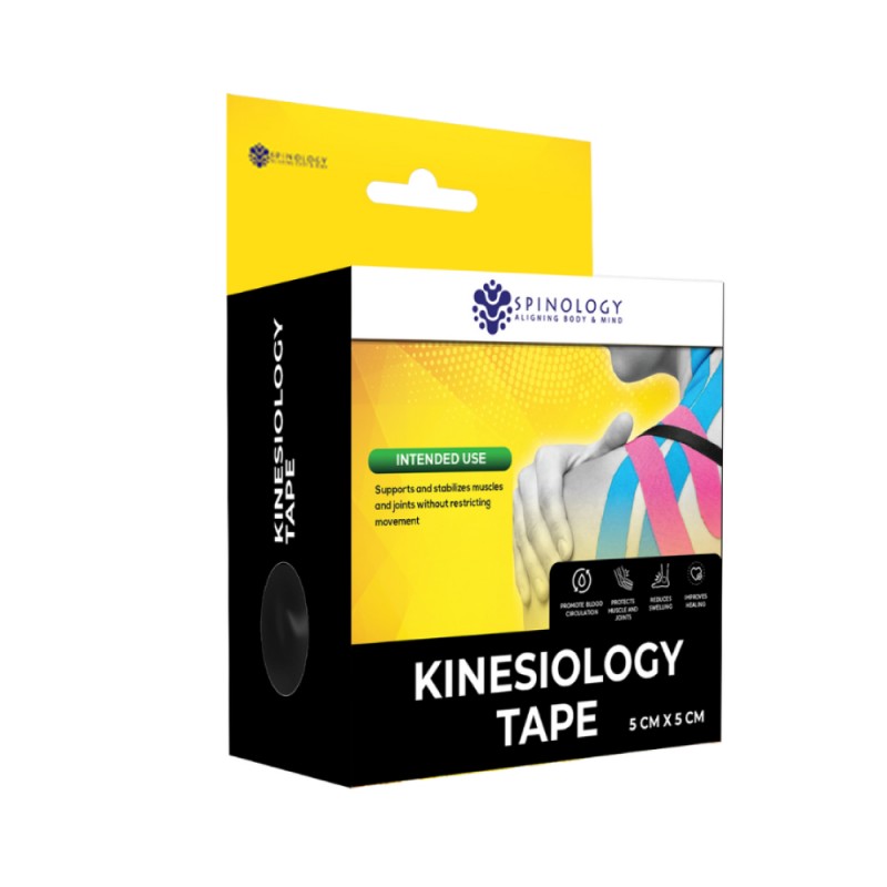 SPINOLOGY Kinesiology Tape 5cm X 5M for Strapping Tape, Sport Tape, Tape Sport