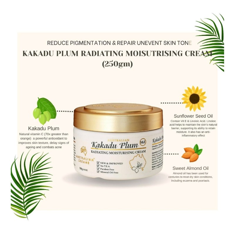 [CLEARANCE] AUSTRALIAN CREAM MK II Kakadu Plum Radiating Moisturizing Cream 250g with Whitening (EXP: 03/2026)