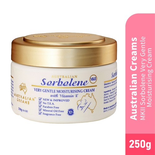 AUSTRALIAN CREAM MK II Sorbolene Very Gentle Moisturizing Cream 250g For Eczema, Dry Skin