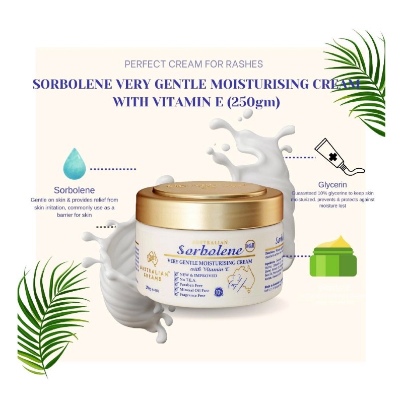 AUSTRALIAN CREAM MK II Sorbolene Very Gentle Moisturizing Cream 250g For Eczema, Dry Skin