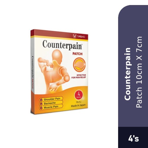 COUNTERPAIN Patch 10cm X 7cm 4's for Pain Relief Patch, Pain Patch