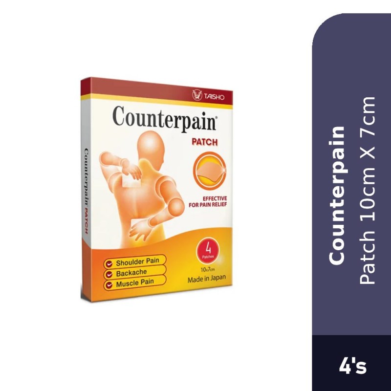 COUNTERPAIN Patch 10cm X 7cm 4's for Pain Relief Patch, Pain Patch