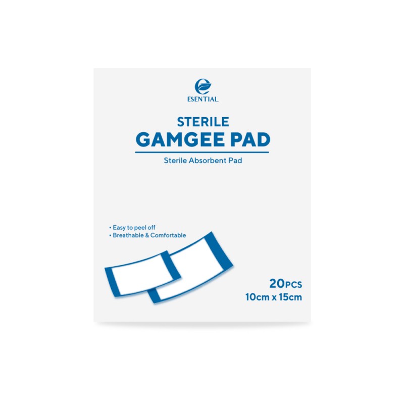 ESENTIAL Sterile Gamgee Pad 10cm X 15cm 20's for Wound Dressing, Gauze Swab, Gauze Dressing