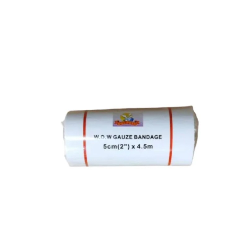 WOW Bandage Dressing 5cm X 4.5m 1's for Bandage Wrap, Pembalut Luka