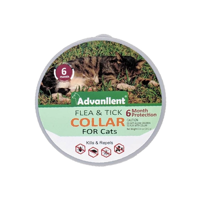 LILIEN Advanllent Natural Cat Fleas Ticks Collar 1's for Cat Collar, Ubat Kutu Kucing