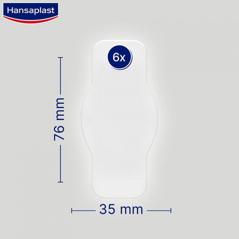 HANSAPLAST Second Skin Protection 6's for Plaster Luka Waterproof, Waterproof Plaster