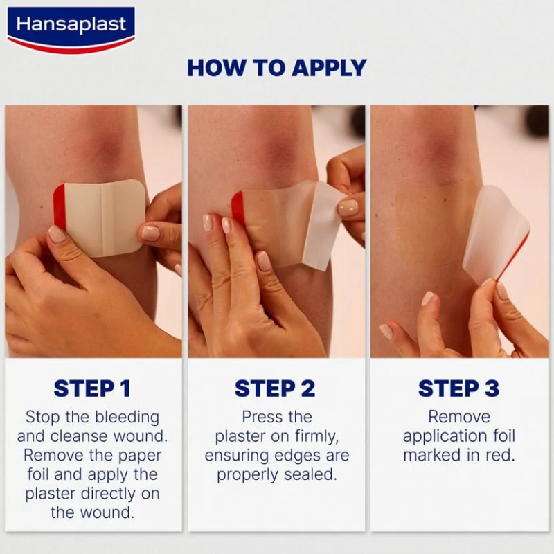 HANSAPLAST Second Skin Protection 6's for Plaster Luka Waterproof, Waterproof Plaster
