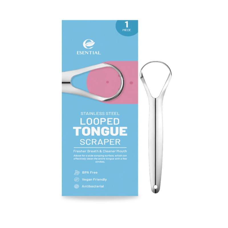 ESENTIAL Looped Tongue Scraper 1's for Tongue Cleaner, Tongue Scaper (TCT-010S)