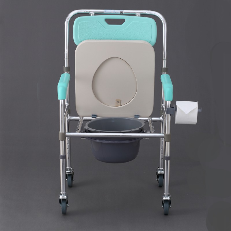 MAXWELL Aluminium Commode Chair with Wheels (FST7800W) Kerusi Tandas Duduk, Tandas Duduk Mudah Alih