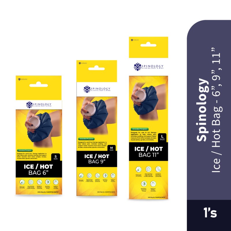 SPINOLOGY Ice/Hot Bag 1's for Hot Water Bag, Ice Bag for Injury, Cold Pack, Beg Tuam