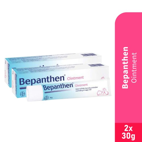 BEPANTHEN Ointment 30g x 2 for Baby Diaper Rash, Dry Skin, Skin Protection Cream